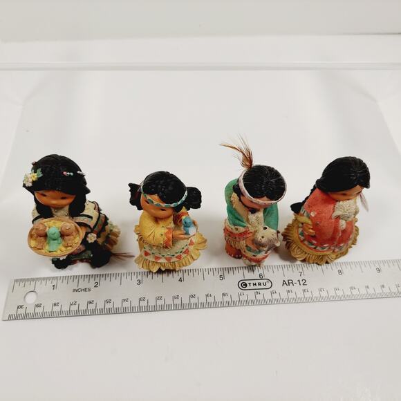 Vtg Friends Of The Feather Figurines Enesco Lot Little Bird Hen Wolf Cares 90's - Picture 13 of 13